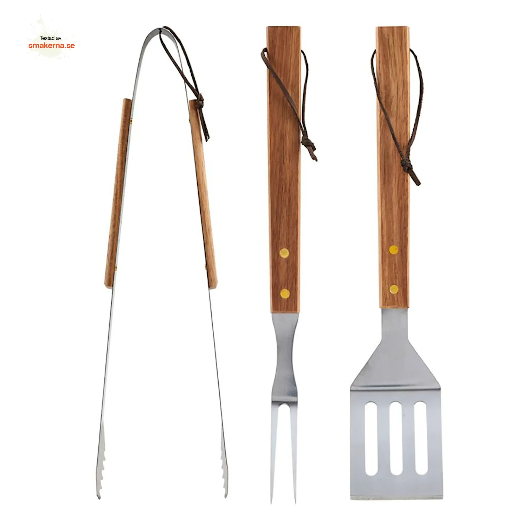 BBQ-verktyg 36,5 cm 3 delar Acacia